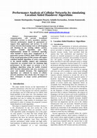 Research paper thumbnail of Performance Analysis of Cellular Networks by Simulating Location Aided Handover Algorithms