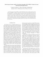 Research paper thumbnail of Electron Spin Resonance Studies In the Doped Polyaniline PANI-AMPSA: Evidence for Local Ordering From Linewidth Features