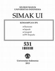 Research paper thumbnail of SELEKSI MASUK UNIVERSITAS INDONESIA SIMAK UI KEMAMPUAN IPS