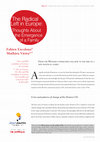 Research paper thumbnail of The Radical Left in Europe - Thoughts About the Emergence of a Family