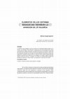 Research paper thumbnail of Elementos de los sistemas sociales que favorecen la aparición de violencia