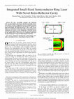 Research paper thumbnail of Integrated Small-Sized Semiconductor Ring Laser With Novel Retro-Reflector Cavity