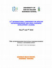 Research paper thumbnail of Title: ENTREPRENEURSHIP EDUCATION IN TANZANIAN BUSINESS SCHOOLS: A NATIONWIDE SURVEY