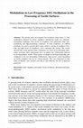 Research paper thumbnail of Modulations in Low-Frequency EEG Oscillations in the Processing of Tactile Surfaces