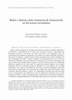 Research paper thumbnail of Danzas y bailes como instancias de enunciación en los textos cervantinos