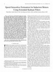 Research paper thumbnail of Speed-Sensorless Estimation for Induction Motors Using Extended Kalman Filters