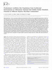 Research paper thumbnail of Predominant <i>Acidilobus</i>-Like Populations from Geothermal Environments in Yellowstone National Park Exhibit Similar Metabolic Potential in Different Hypoxic Microbial Communities