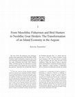 Research paper thumbnail of Glimpses of Aegean Island Communities during the Mesolithic and Neolithic periods: The zooarchaeological point of view, N. Brodie, J. Doole, G. Gavalas & C. Renfrew, Ορίζων. A Colloquium on the Prehistory of the Cyclades, 25-28/03/04, University of Cambridge, 2008, 19-27 .