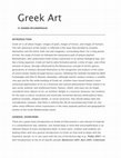 Research paper thumbnail of Greek Art: Oxford Bibliographies Online