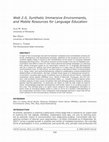 Research paper thumbnail of 2008. Sykes, J., Oskoz, A., & Thorne, S. Web 2.0, Synthetic Immersive Environments, and Mobile Resources for Language Education. CALICO Journal, 25(3), 528-546.