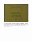 Research paper thumbnail of Charles B. Murphy Award for Outstanding Undergraduate Teaching, Purdue University. Award received 2003.