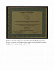 Research paper thumbnail of Purdue University School of Liberal Arts Teaching Award, received 1993.