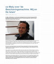 Research paper thumbnail of Ico Maly over 'de Beschavingsmachine. Wij en De Islam'