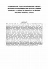 Research paper thumbnail of A COMPARATIVE STUDY OF EXPENDITURE CONTROL METHODS IN GOVERNMENT AND PRIVATELY OWNED HOSPITALY IN NIGERIA