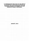 Research paper thumbnail of A COMPARATIVE ANALYSIS OF THE IMPACT OF INVENTORY VALUATION METHODS ON FINANCIAL REPORT STATEMENT IN SOME MANUFACTURING COMPANIES