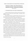 Research paper thumbnail of Elementi per un'edizione critica di Nicola di Damasco: composizione del corpus e classificazione dei frammenti (2011)