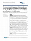 Research paper thumbnail of An experimental evaluation of the incidence of fitness-function/search-algorithm combinations on the classification performance of myoelectric control systems with iPCA tuning