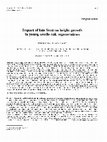 Research paper thumbnail of Impact of late frost on height growth in young sessile oak regenerations