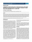 Research paper thumbnail of ASSESSMENT OF HUMAN PHYSIOLOGICAL SYSTEM ASSOCIATED ILLNESS AMONG SMOKERS AND REVITALIZING EFFECT OF 'NO SMOKING' COUNSELING: A HUMAN HEALTH RISK ASSESSMENT STUDY AT JHANSI, INDIA