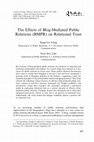 Research paper thumbnail of The Effects of Blog-Mediated Public Relations (BMPR) on Relational Trust