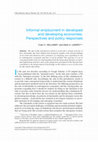 Research paper thumbnail of Informal employment in developed and developing economies: Perspectives and policy responses