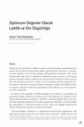 Research paper thumbnail of OPTİMUM DEĞERLER OLARAK LAİKLİK VE DİN ÖZGÜRLÜĞÜ - Laicism and Freedom of Religion as Optimum Values