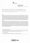 Research paper thumbnail of Age et migrations dans la France rurale traditionnelle : une étude à partir du recensement de l'an VII à la Roche-Guyon