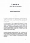 Research paper thumbnail of El problema de la raíz ética de la verdad