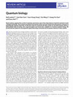 Research paper thumbnail of Quantum biology