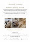 Research paper thumbnail of Environmental Photography and Photopoint Monitoring Workshop