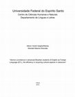 Research paper thumbnail of “Idioms’s avoidance by advanced Brazilian students of English as Foreign Language (EFL) - the efficiency in acquiring cultural aspects in classroom”