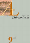 Research paper thumbnail of Archivum Lithuanicum 9