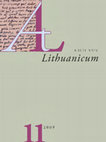 Research paper thumbnail of Archivum Lithuanicum 11