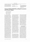 Research paper thumbnail of Book Review (in Dutch) of "Reconciling Privatization with Human Rights" by Antenor Hallo de Wolf, Intersentia 2012