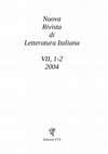 Research paper thumbnail of "Io son colui che tenni ambo le chiavi / del cor di Federigo (Inf. XIII 58-59): alle radici di un'immagine", «Nuova Rivista di Letteratura Italiana» 7 (2004), 1-2, pp. 69-80