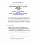 Research paper thumbnail of Syllabus:  CL820 - RITES AND RITUALS: EUCHARIST, BAPTISM, AND FUNERALS - Spring 2008, United Theological Seminary of the Twin Cities