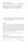 Research paper thumbnail of Narrative structure and narrative development in deaf children