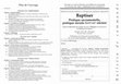 Research paper thumbnail of Guido Alfani, Philippe Castagnetti, Vincent Gourdon (dir.), Baptiser. Pratique sacramentelle, pratique sociale (XVIe-XXe siècles), St-Étienne, Publications de l’Université de Saint-Étienne, 2009, 427 p.