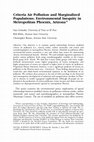 Research paper thumbnail of Criteria Air Pollution and Marginalized Populations: Environmental Inequity in Metropolitan Phoenix, Arizona