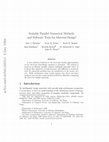 Research paper thumbnail of Scalable Parallel Numerical Methods and Software Tools for Material Design