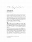 Research paper thumbnail of AIDS-Related Stigma and Social Interaction: Puerto Ricans Living With HIV/AIDS