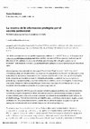 Research paper thumbnail of La reserva de la información protegida por el secreto profesional