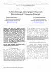 Research paper thumbnail of A Novel Design Microgripper Based On Electrothermal Expansion Principle 