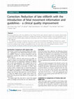 Research paper thumbnail of Correction: Reduction of late stillbirth with the introduction of fetal movement information and guidelines - a clinical quality improvement