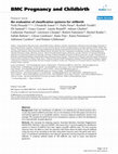 Research paper thumbnail of An evaluation of classification systems for stillbirth