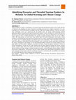 Research paper thumbnail of Identifying Pressurise and Threatful Tourism Products In Relation To Global Warming and Climate Change