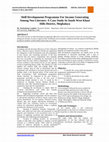 Research paper thumbnail of Skill Developmemt Programme For Income Generating Among Neo Literates: A Case Study In South West Khasi Hills District, Meghalaya