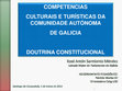 Research paper thumbnail of  Competencias en cultura e turismo Xunta de Galicia