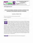 Research paper thumbnail of Full Length Research EFFECTIVE INTERNAL CONTROLS SYSTEM AS ANTIDOTE FOR DISTRESS IN THE BANKING INDUSTRY IN NIGERIA