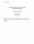 Research paper thumbnail of Caldwell-Harris, C.L., & Aycicegi-Dinn, A. (2014). Emotional phrases don't feel as strong in a foreign language: Physiological studies. 